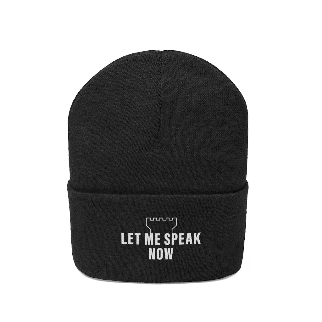 Let Me Speak Now (Knit Beanie)
