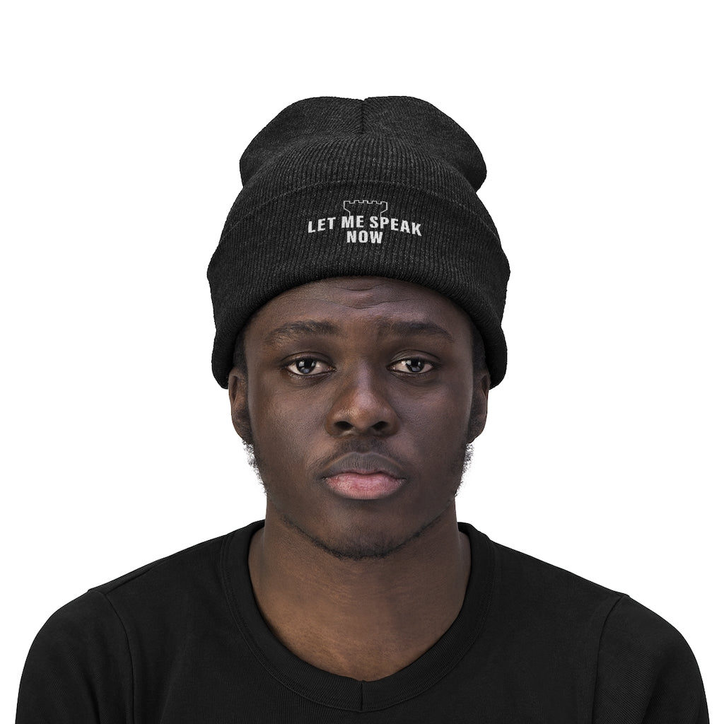Let Me Speak Now (Knit Beanie)