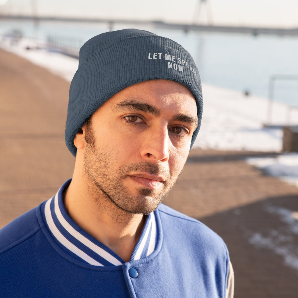 Let Me Speak Now (Knit Beanie)