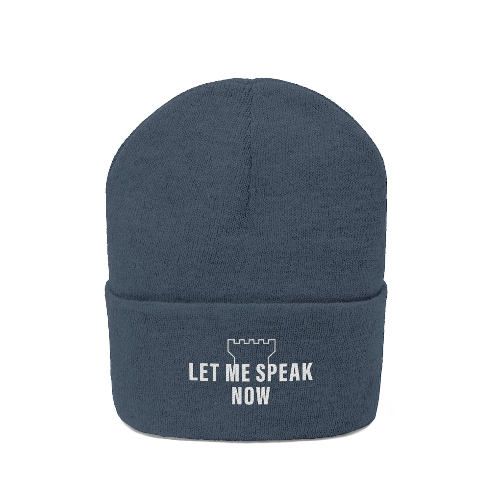 Let Me Speak Now (Knit Beanie)