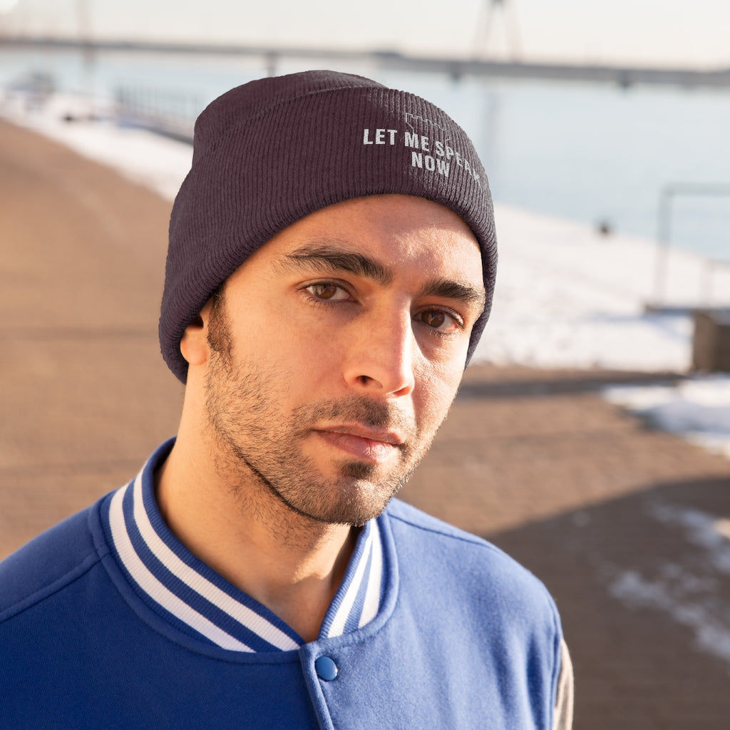 Let Me Speak Now (Knit Beanie)