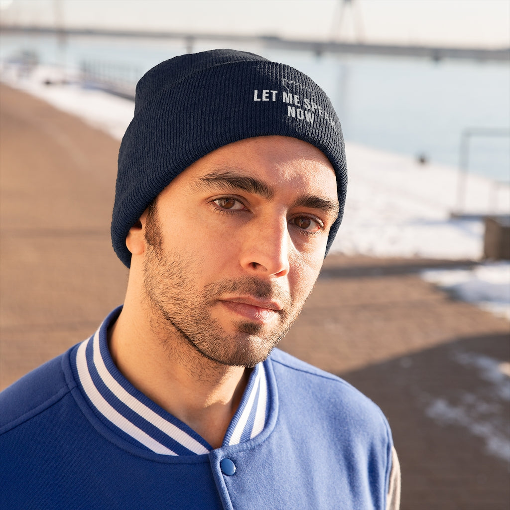Let Me Speak Now (Knit Beanie)