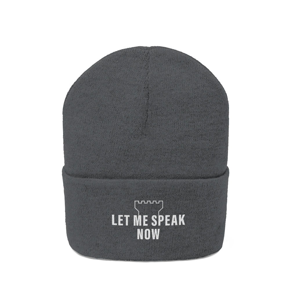 Let Me Speak Now (Knit Beanie)