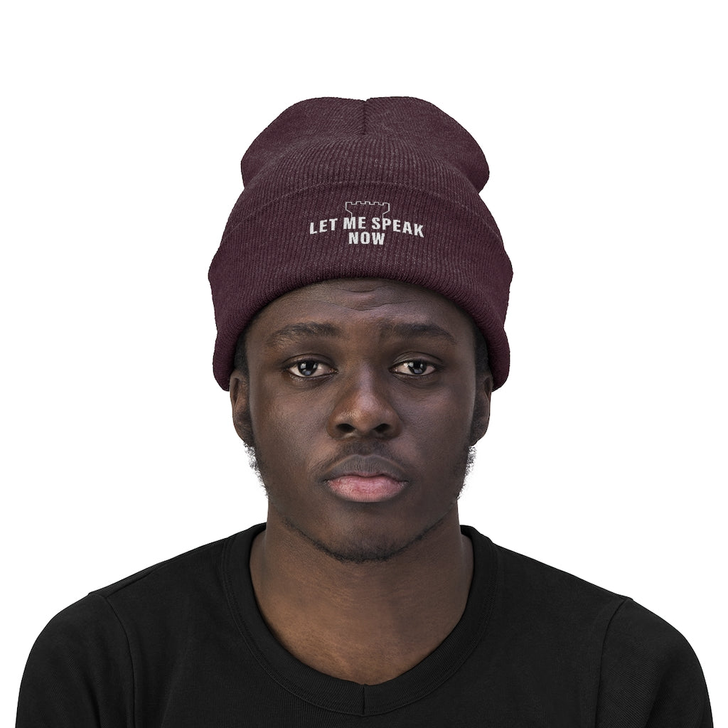 Let Me Speak Now (Knit Beanie)