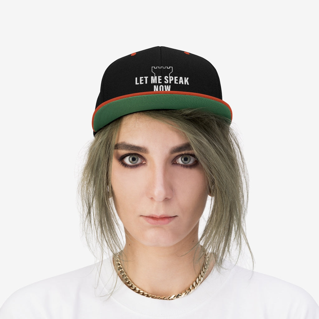 Let Me Speak Now (Unisex Twill Hat)