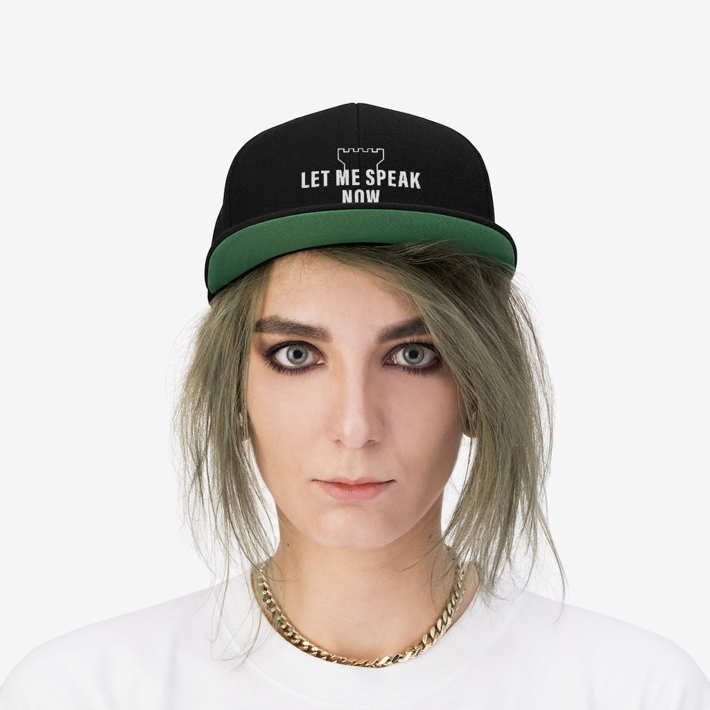 Let Me Speak Now (Unisex Twill Hat)