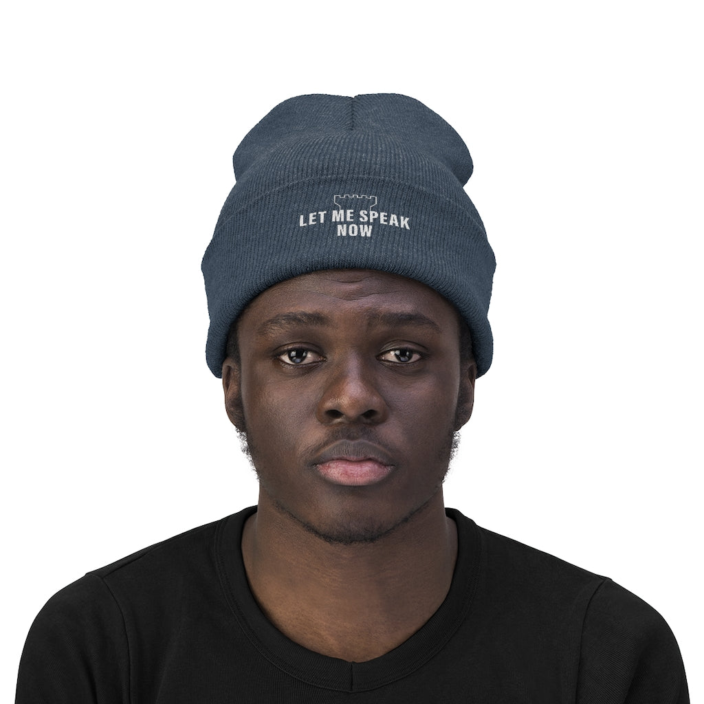 Let Me Speak Now (Knit Beanie)