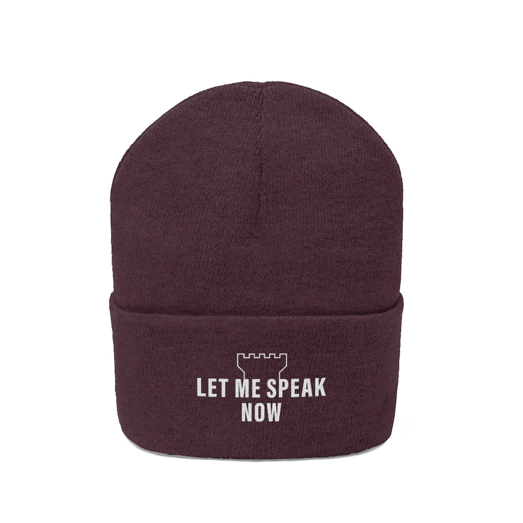 Let Me Speak Now (Knit Beanie)