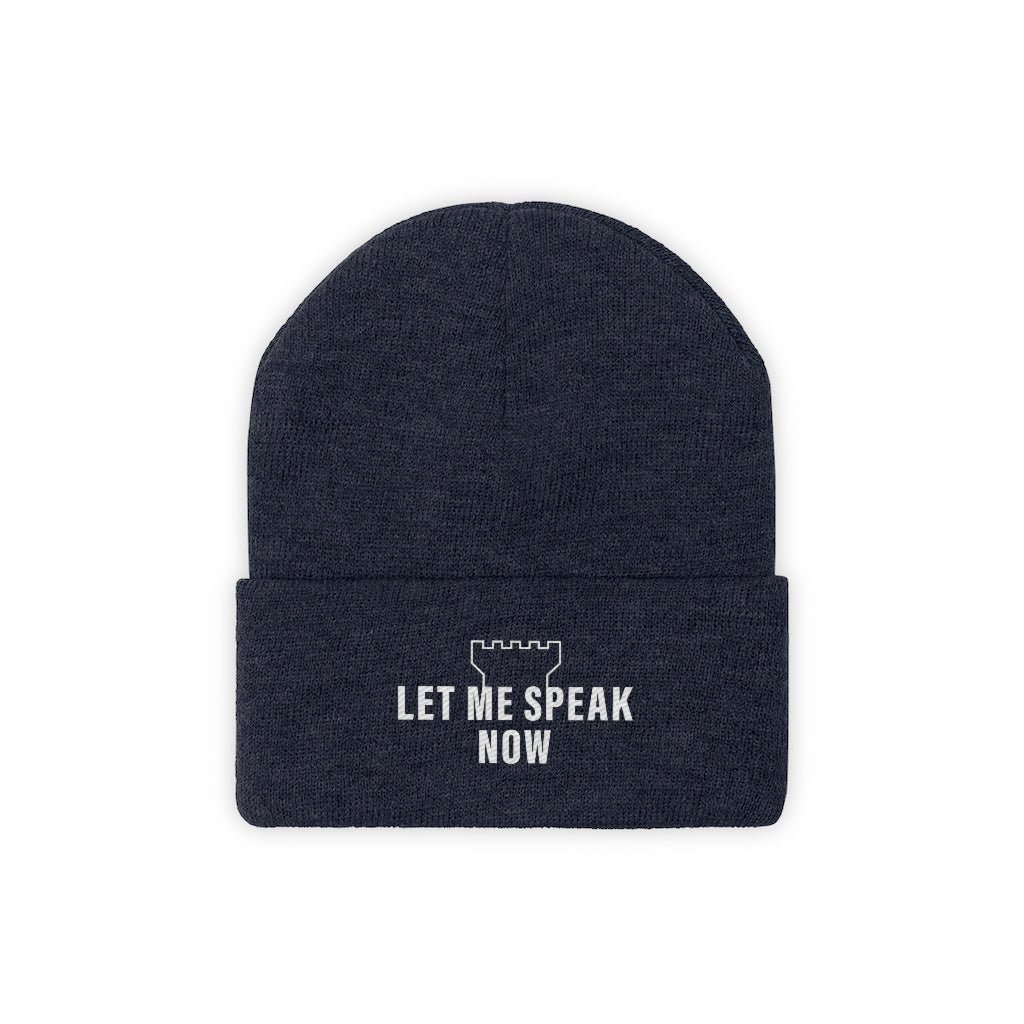 Let Me Speak Now (Knit Beanie)