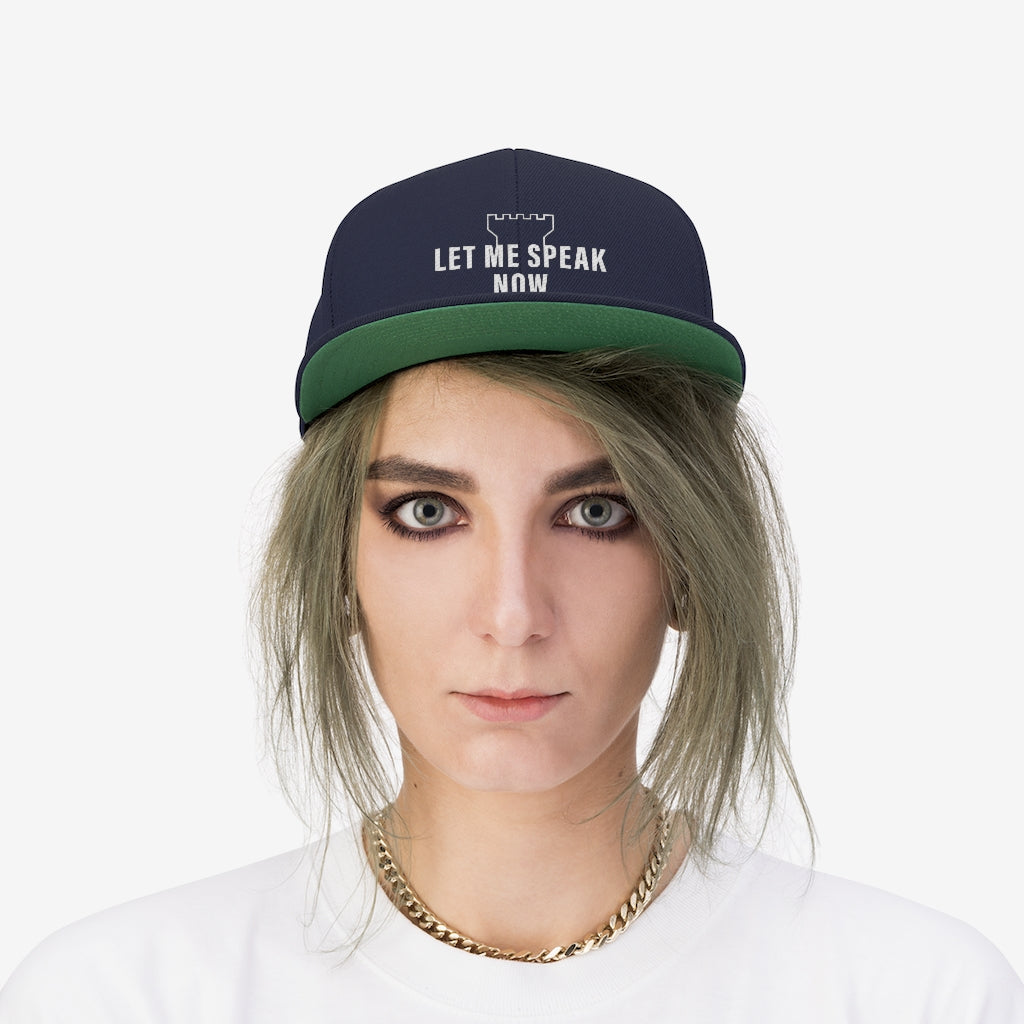 Let Me Speak Now (Unisex Twill Hat)