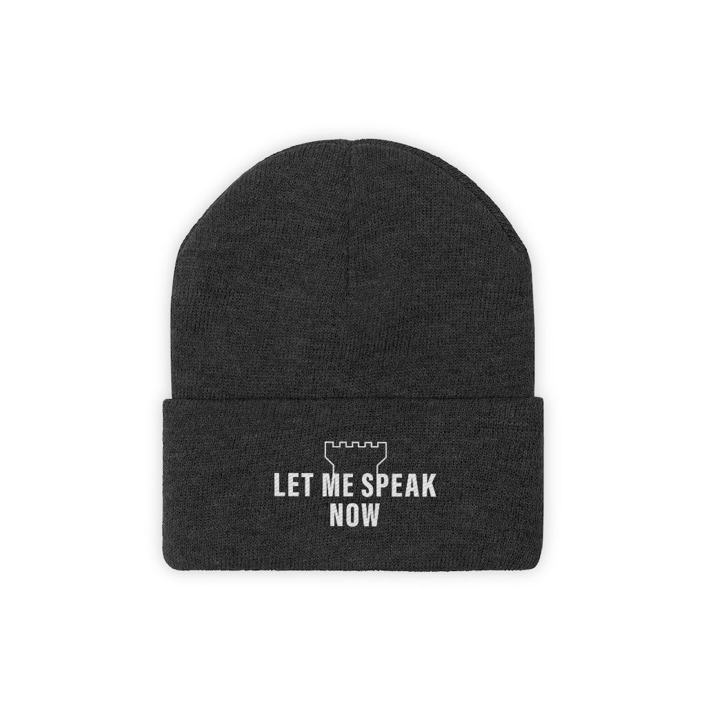 Let Me Speak Now (Knit Beanie)