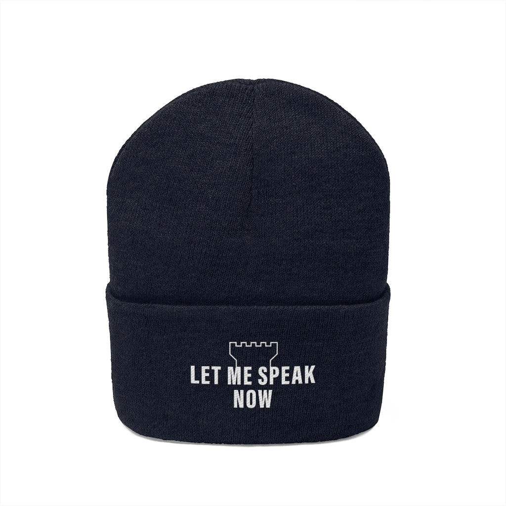 Let Me Speak Now (Knit Beanie)