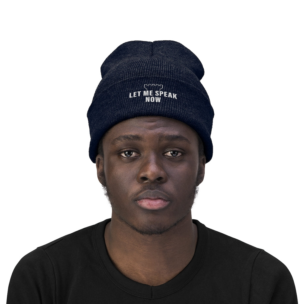 Let Me Speak Now (Knit Beanie)