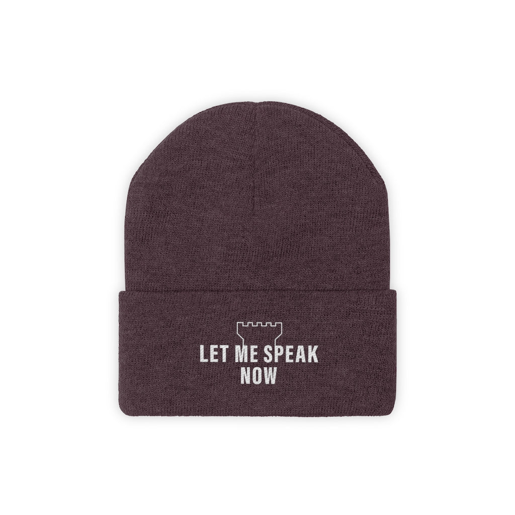Let Me Speak Now (Knit Beanie)