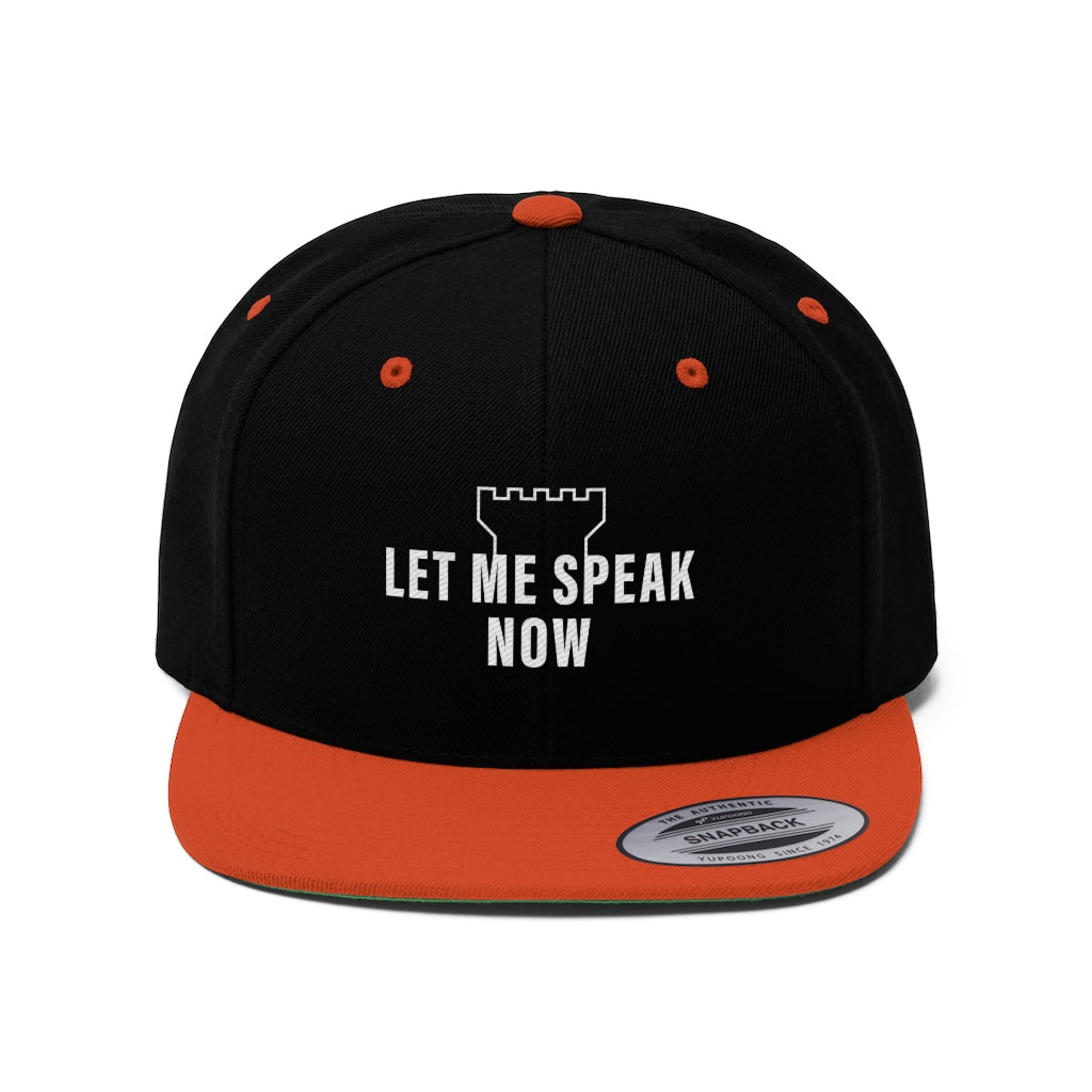 Let Me Speak Now (Unisex Twill Hat)